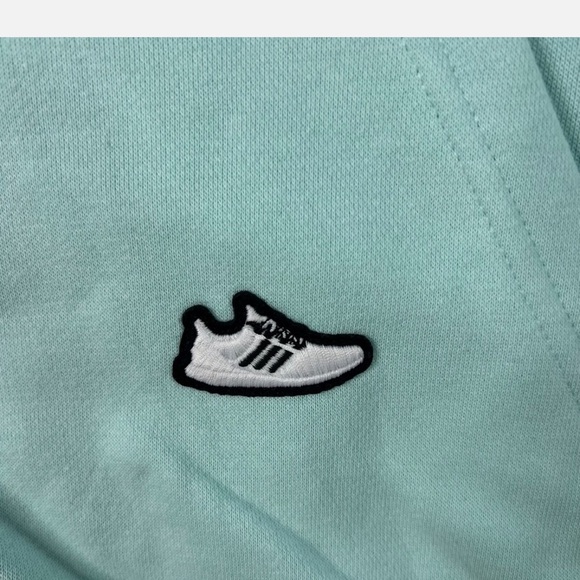 NWT: Men’s Adidas Originals Undeniable Graphic Hoodie In Semi Flash Aqua• Medium - Picture 7 of 9